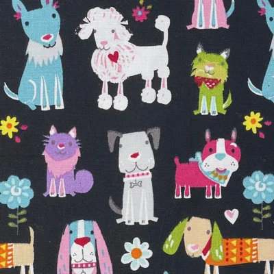 Dogs #2 Animal Print Fabric Pattern