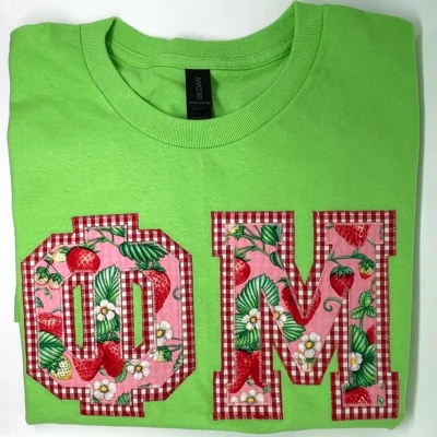 Letter and Thread - Phi Mu Letters Shirt Design