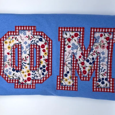 Letter and Thread - Phi Mu Letters Shirt Design