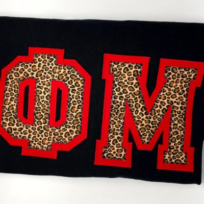 Letter and Thread - Phi Mu Letters Shirt Design